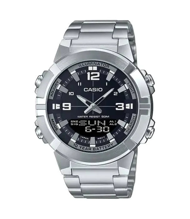 Premium Casio AMW 870D Stainless Steel Band With Box