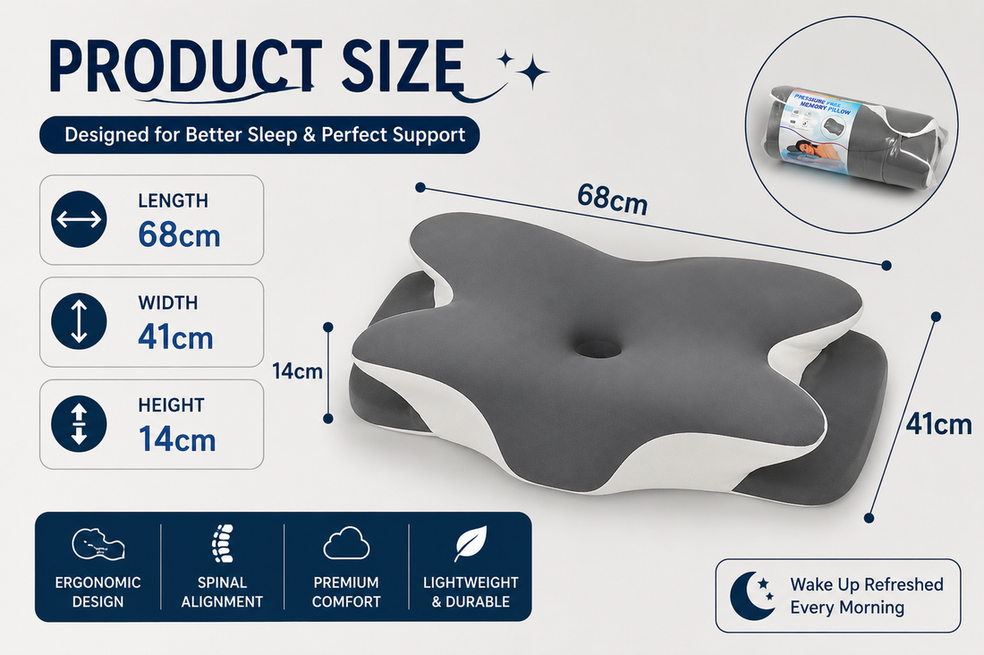Luxury Butterfly-Shaped Ergonomic Memory Foam Support Pillow - Feel Fully Rested