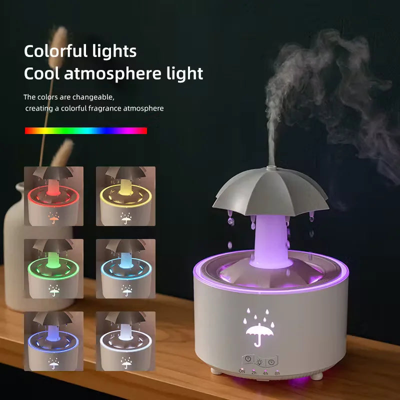 Umbrella Rain Cloud Air Humidifier &amp; Aroma Diffuser with Aroma – Aromatherapy Air Diffuser
