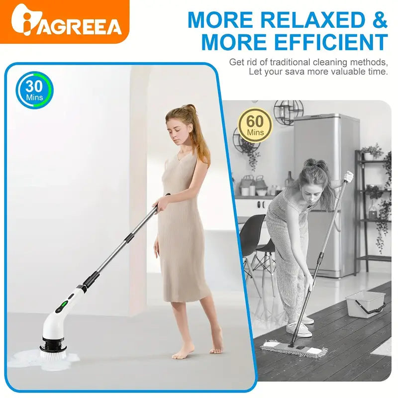 Electric Rotating Cleaner – Cordless Power Scrubber